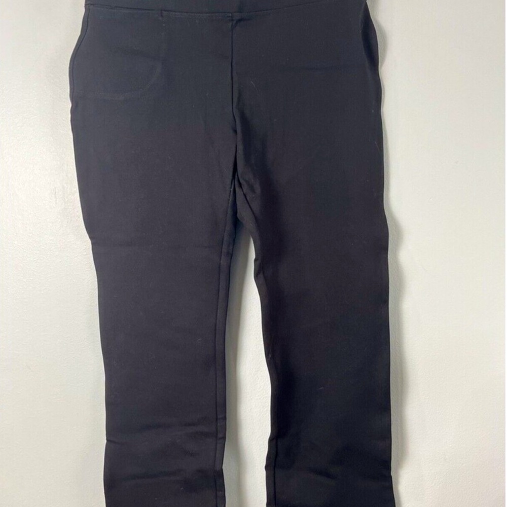 Quince black Ultra-Stretch Ponte Kick Flare Pant size Small